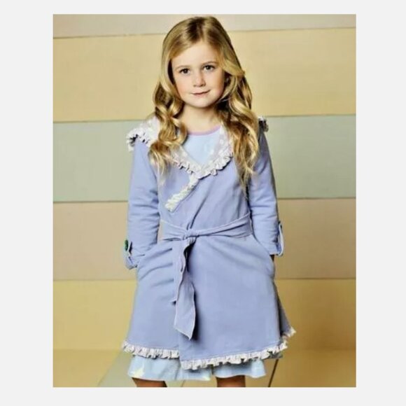 Girls Matilda Jane Good Hart Northern Lights Willow Jacket Soft Knit Robe size 6